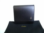 【未使用保管品】 カルティエ Cartier パシャ ドゥ カルティエ カーフレザー シルバー金具 小銭入れ コインパース メンズ レディース 黒 【中古】