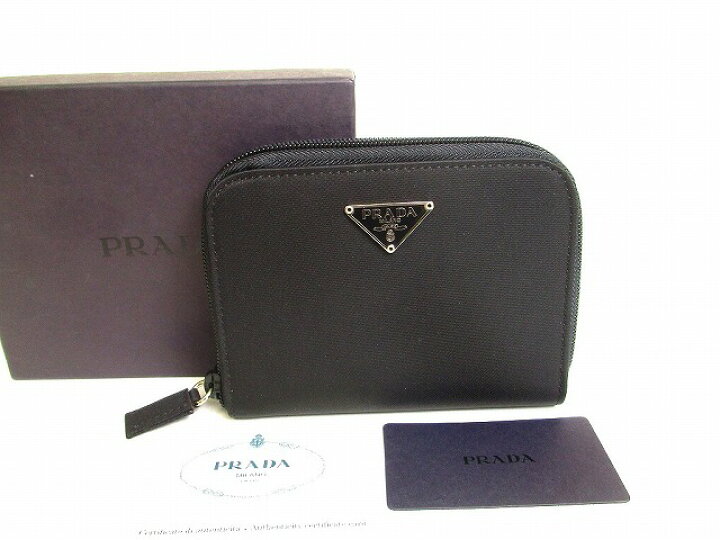 楽天市場】【未使用保管品】 プラダ PRADA ナイロン ラウンド  