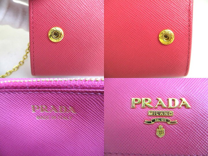 楽天市場】【未使用保管品】 プラダ PRADA サフィアーノ レザー 2 