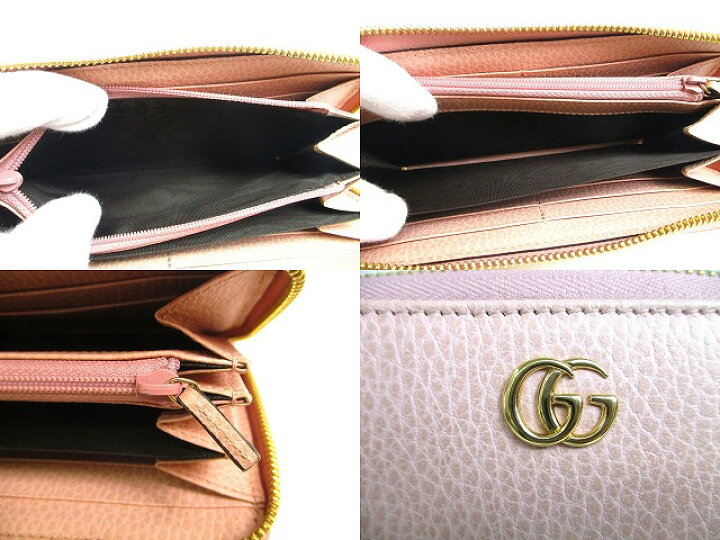 楽天市場】【新品同様】 グッチ GUCCI GG マーモント レザー ラウンド  