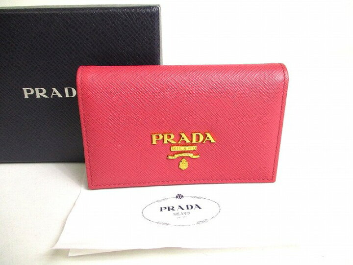 楽天市場】【未使用保管品】 プラダ PRADA サフィアーノ レザー 名刺 
