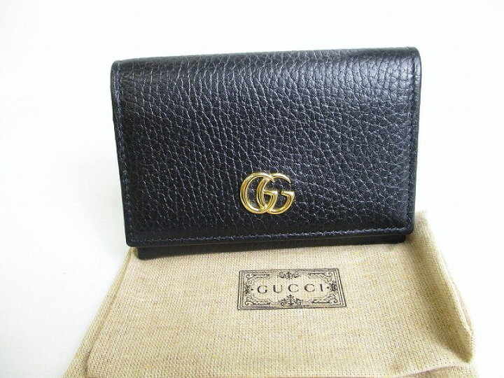 楽天市場】【未使用保管品】 グッチ GUCCI ダブルG レザー 名刺入れ 