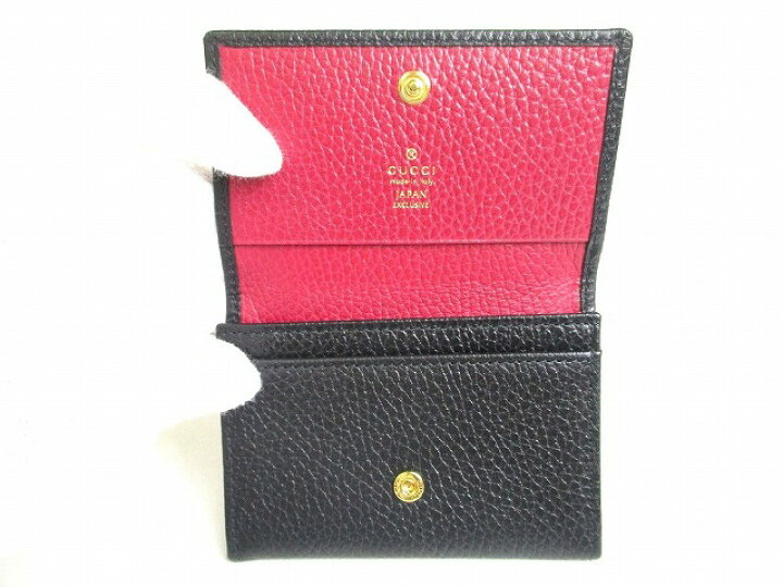楽天市場】【未使用保管品】 グッチ GUCCI ダブルG レザー 名刺入れ 
