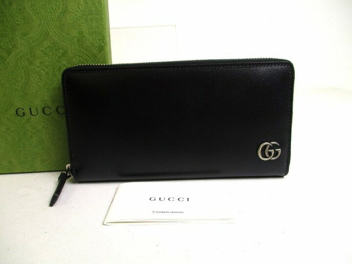 楽天市場】【未使用保管品】 グッチ GUCCI GG マーモント レザー 