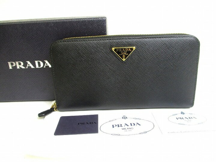 楽天市場】【未使用保管品】 プラダ PRADA サフィアーノトライアングル  