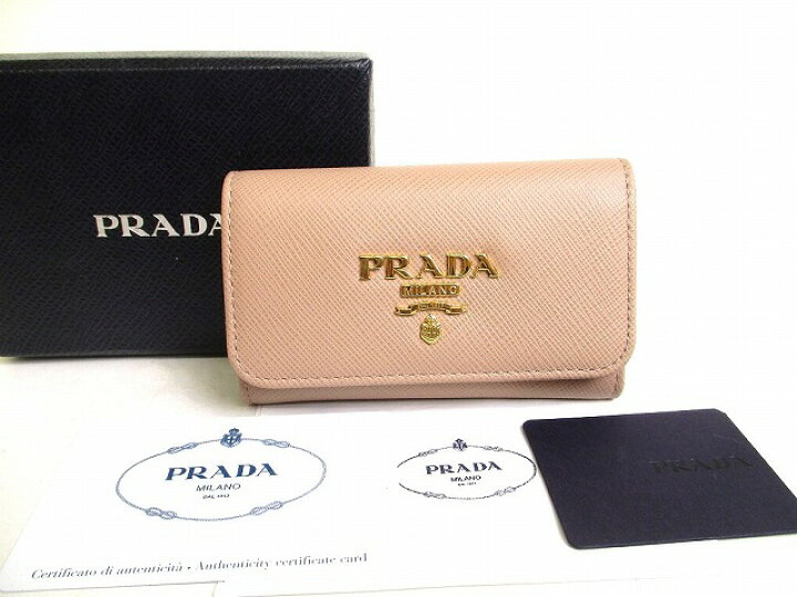 楽天市場】【未使用保管品】 プラダ PRADA サフィアーノ メタル レザー 