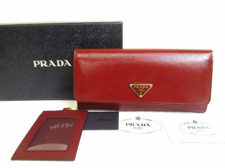 楽天市場】【未使用保管品】 プラダ PRADA サフィアーノ レザー 2 
