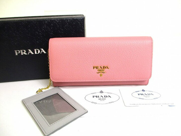楽天市場】【未使用保管品】 プラダ PRADA ディアー レザー 鹿 2つ折り 