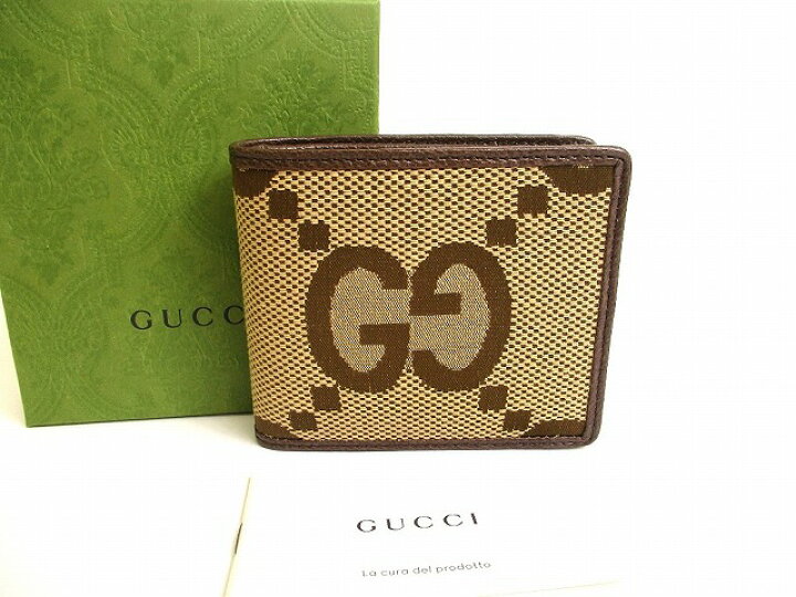 楽天市場】【未使用保管品】 グッチ GUCCI ジャンボGG キャンバス 二 