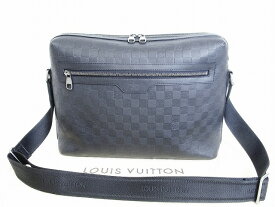 【希少】【展示保管品】 ルイヴィトン LOUIS VUITTON ダミエ アンフィニ カリプソGM A4 斜め掛けバッグ メッセンジャーバッグ オニキス (黒) メンズ【中古】