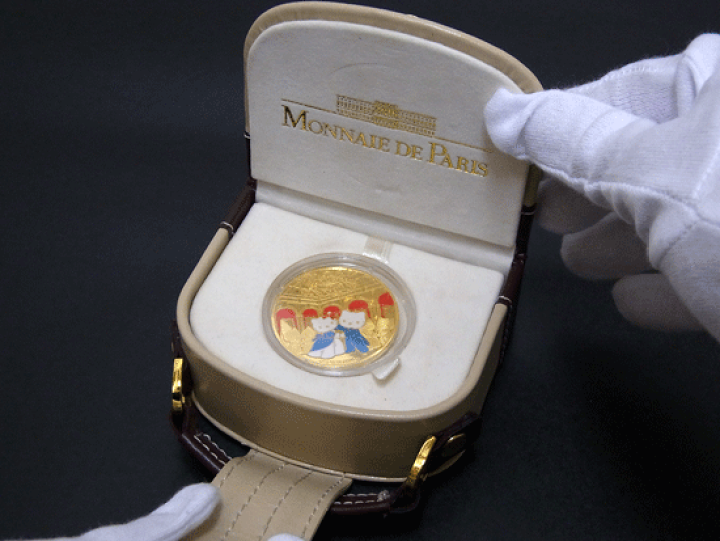 ハローキティ　パリの夢／ユーロコイン金貨 フランス-France. Proof. Gold. 10ユーロ(Euro). ハローキティ
