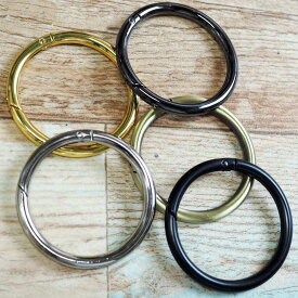 丸型カラビナ/サークルカラビナ/丸カン 【外径60mm】 キーホルダー/ハンドメイド/アクセサリー部品 グッホ GOOHO/DIYパーツ