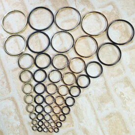 丸型カラビナ　サークルカラビナ　丸カン 【18mm・20mm・25mm・30mm・35mm・40mm・50mm・60mm・86mm・100mm】キーリング/アクセサリー部品　ハンドメイド部品/DIYパーツ