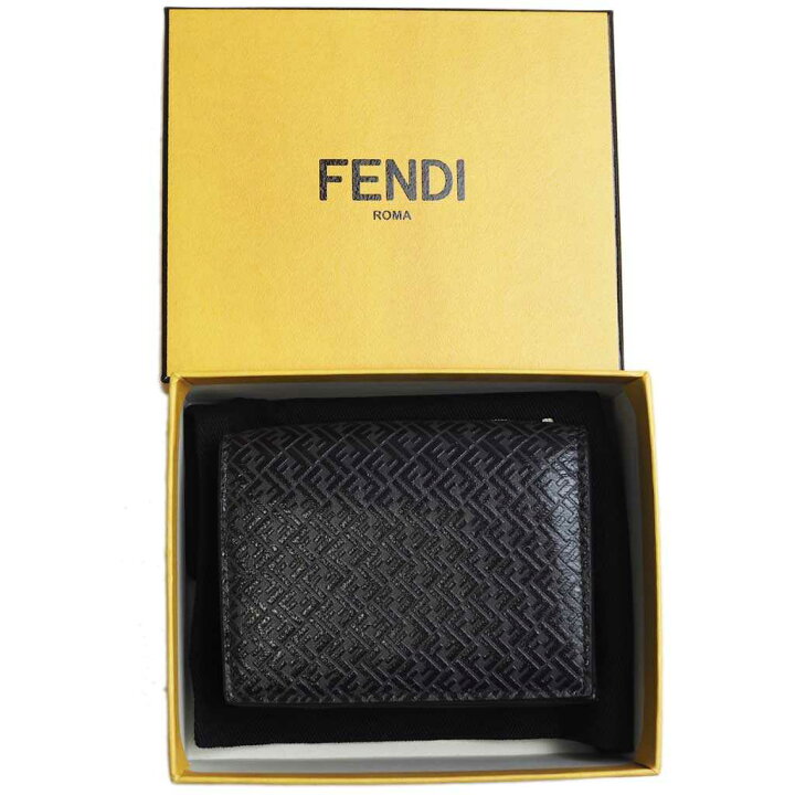 楽天市場】フェンディ FFロゴ三つ折り財布 ミニマムウォレット 