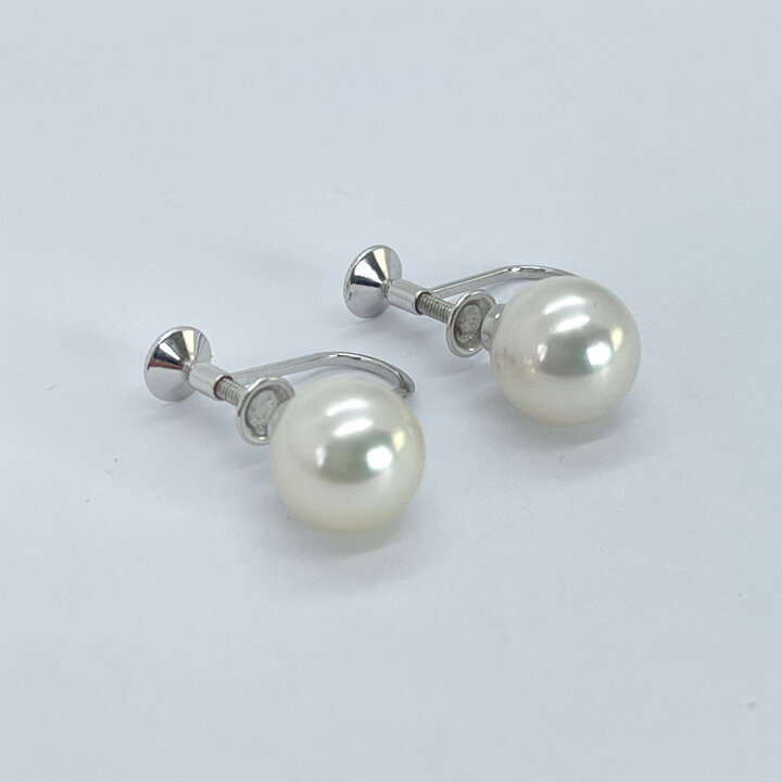楽天市場】ミキモト 御木本 MIKIMOTO イヤリング K18WG ホワイト 