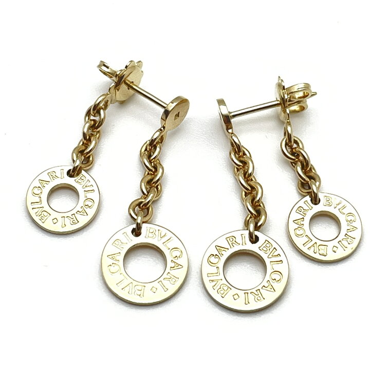 楽天市場】ブルガリ BVLGARI ピアス ブルガリブルガリ ドロップ K18YG 