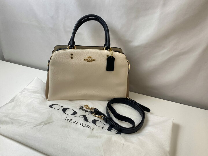 楽天市場】コーチ COACH 美品 リリー キャリーオール カラーブロック 