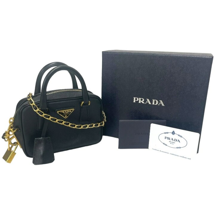 楽天市場】【中古】【PRADA】プラダ サフィアーノ BL0705 ショルダー 