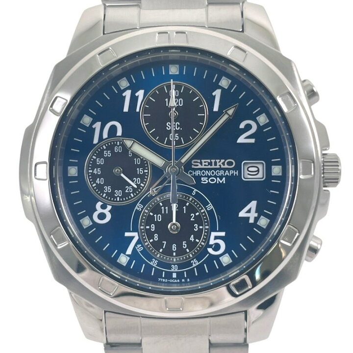 楽天市場】【中古】【SEIKO】セイコー クロノグラフ 7T92-0CA0 腕時計 