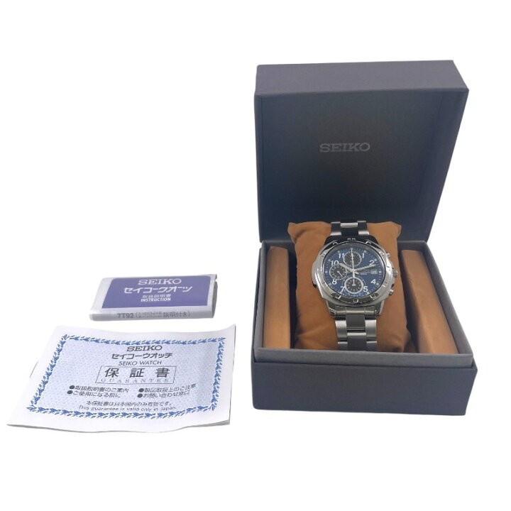 楽天市場】【中古】【SEIKO】セイコー クロノグラフ 7T92-0CA0 腕時計 