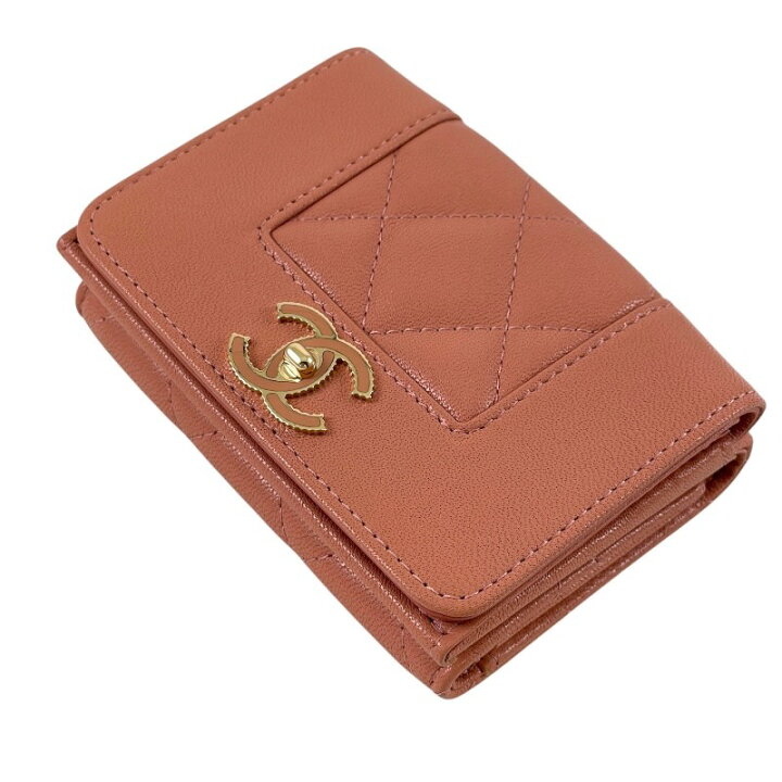 楽天市場】【中古】【CHANEL】シャネル マドモアゼル A70650 三つ折り  