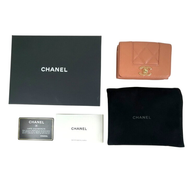 楽天市場】【中古】【CHANEL】シャネル マドモアゼル A70650 三つ折り  