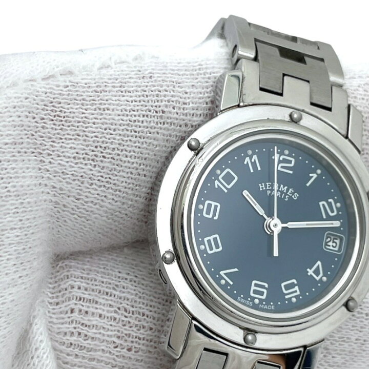 楽天市場】【中古】【HERMES】エルメス クリッパー CL4.210 腕時計  