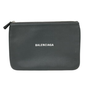 【中古】【BALENCIAGA】バレンシアガ エブリディ ポーチ 551992 ポーチ レザー レディース グレー メンズ