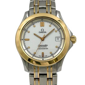 【中古】【OMEGA】オメガ シーマスター クロノメーター 2301.20 腕時計 SS/YG メンズ 自動巻き オートマティック デイト 白文字盤 ホワイト