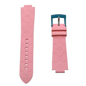 【中古】【LOUIS VUITTON】ルイ・ヴィトン タンブール モノグラム ラバー ストラップ R17087 腕時計 レディース 新品未使用品 時計ベルト ピンク