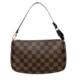 【中古】【LOUIS VUITTON】ルイ・ヴィトン ポシェット アクセソワール N41206 ハンドバッグ レディース ダミエエベヌ ミニバッグ アクセサリーポーチ