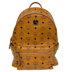 【中古】【MCM】エム・シー・エム スターク サイドスタッズ バックパック MMK7AVE99CO001 リュック・デイパック レザー メンズ ヴィセトス ブラウン レディース