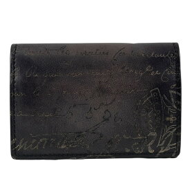 【中古】【Berluti】ベルルッティ インブイア IMBUIA 名刺入れ レザー メンズ カリグラフィ カードケース