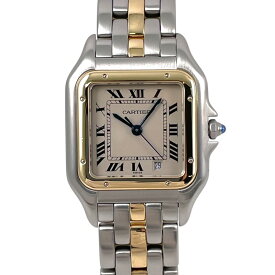 【中古】【CARTIER】カルティエ パンテールMM 1ロウ W25028B5 腕時計 SS/YG レディース クォーツ デイト メンズ