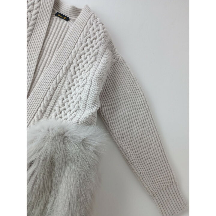 drawer カシミヤファー　ダブルフェイス　カーディガン　F 楽天市場】DRAWER ドゥロワーウール カシミヤ アラン FOX フォックス ファー ポケット ニット ロング カーディガン【中古】 :  Branica Republic