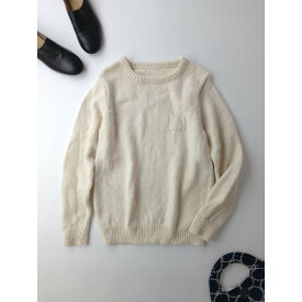 ゴーシュ ハイランド ウール クルー ネック セーター 長袖 ニット トップス 毛100％ 生成り 2【中古】