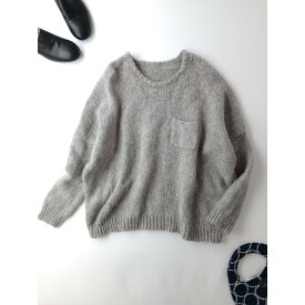 ゴーシュ アルパカ ウール ニット トップス クルーネック ワイド 2【中古】
