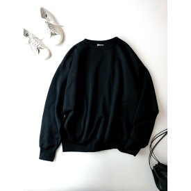 AURALEE オーラリー BAGGY POLYESTER SWEAT P/O スウェット プルオーバー 長袖 裏起毛 黒 ブラック 5【中古】