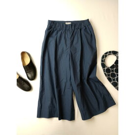 23SS MARGARET HOWELL マーガレットハウエル WASHED COTTON POPLIN コットン パンツ ブルー 1【中古】