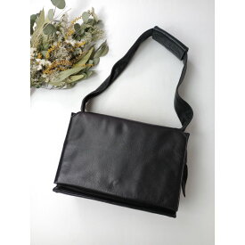 discord Yohji Yamamoto ディスコード ヨウジヤマモト レザー ショルダーバッグ 黒 ブラック 【中古】