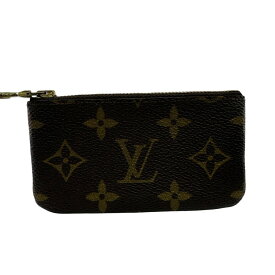 LOUIS VUITTON ルイヴィトン ポシェットクレ モノグラム レザー ポーチ ブラウン