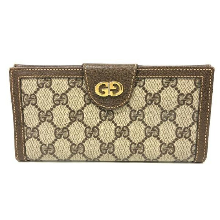 楽天市場】GUCCI/グッチ オールドグッチ 長財布 ブラウン系 ユニ 