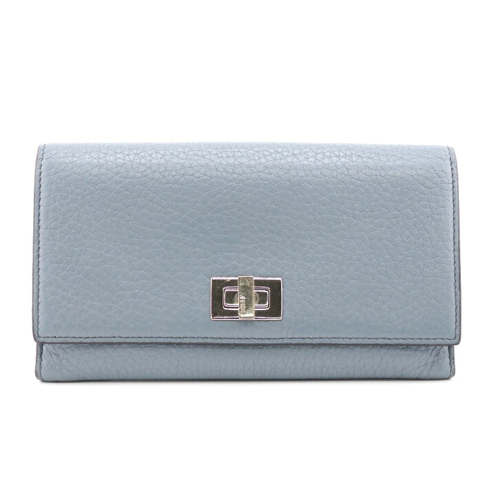 楽天市場】FENDI/フェンディ ピーカブー セレリア 長財布 ブルーグレー  