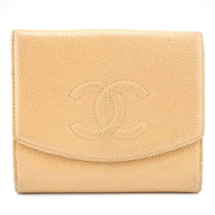 楽天市場】CHANEL/シャネル コンパクトウォレット ココマーク キャビア  