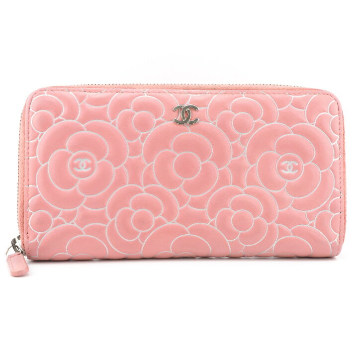 楽天市場】CHANEL/シャネル カメリア ココマーク 長財布 ピンク 
