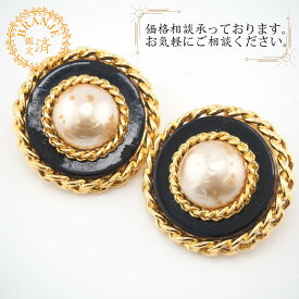 CHANEL シャネル 26 パール イヤリング ブランド アクセサリー ジュエリー ゴールド レディース