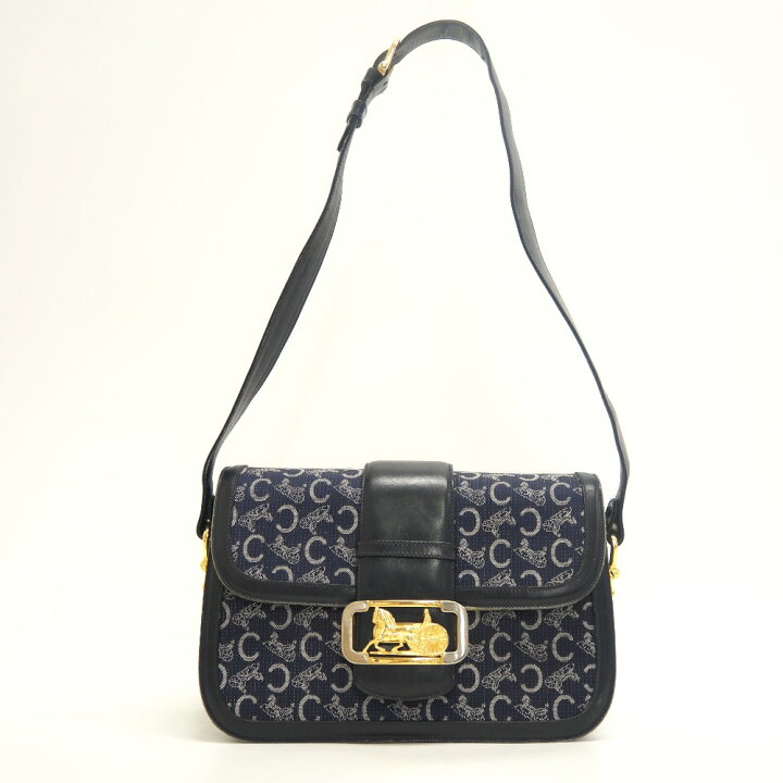 楽天市場】CELINE/セリーヌ ジャガード C馬車 ショルダーバッグ 