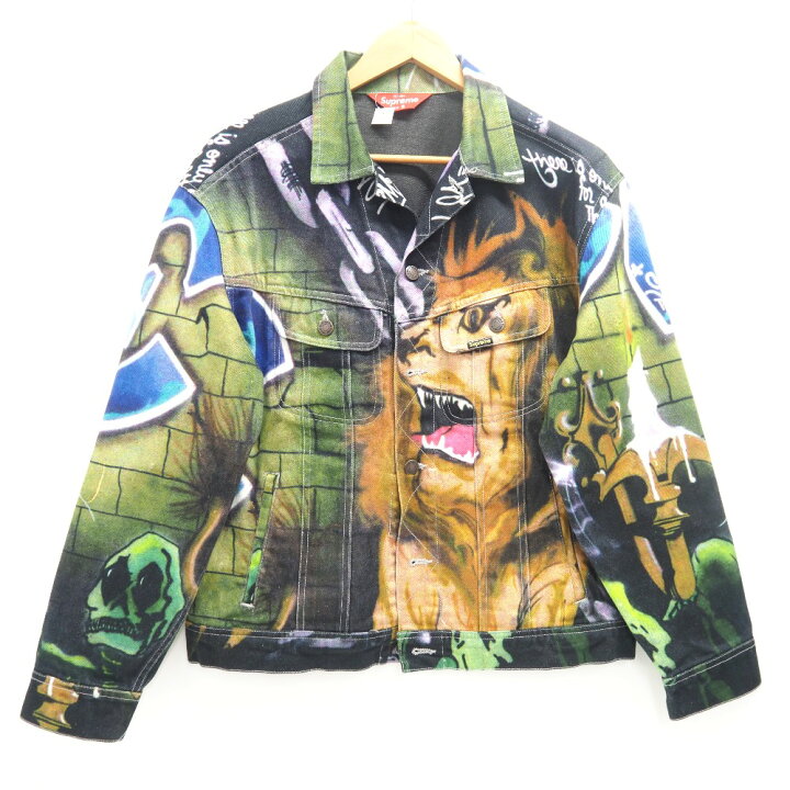 楽天市場】Supreme/シュプリーム Lions Den Denim Trucker Jacket 18SS 