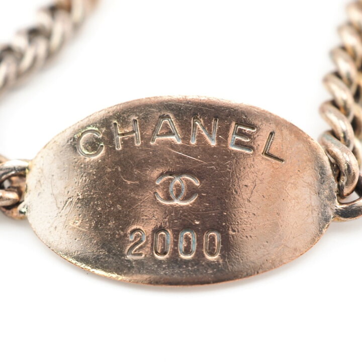 楽天市場】CHANEL/シャネル ロゴタグプレート チェーン 00T ココマーク 
