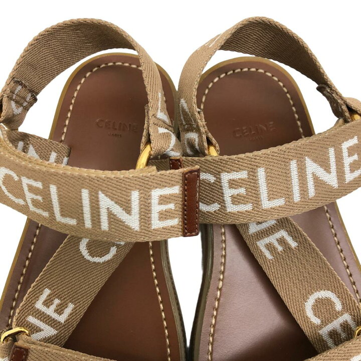 楽天市場】CELINE/セリーヌ レオ ストラッピー サンダル ブラウン 